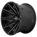 KRAKEN 22x10 8x165.10 GLOSS BLACK MILLED (18 mm)