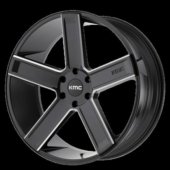Wheel Pros KM702 24X9.5 6X5.0/5.5 S-BLK MILL 30MM KM70224973930