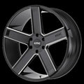 Wheel Pros KM702 24X9.5 6X5.0/5.5 S-BLK MILL 30MM KM70224973930