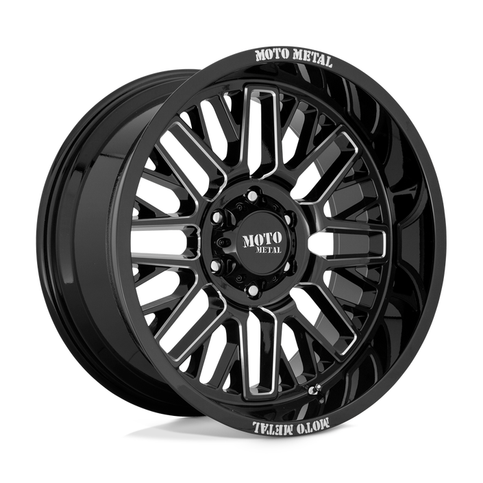 MO802 22X10 6X5.5 18MM GLOSS BLACK MILLED