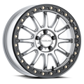 Raceline ALPHA HYPER SILVER W/ BLACK OUTER RING 17X7 5X114.3 25 - A14SB-7701225