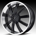 Wheel Pros KM672 24X9.5 5X115/120 G-BLK/MCH 35MM KM67224920335