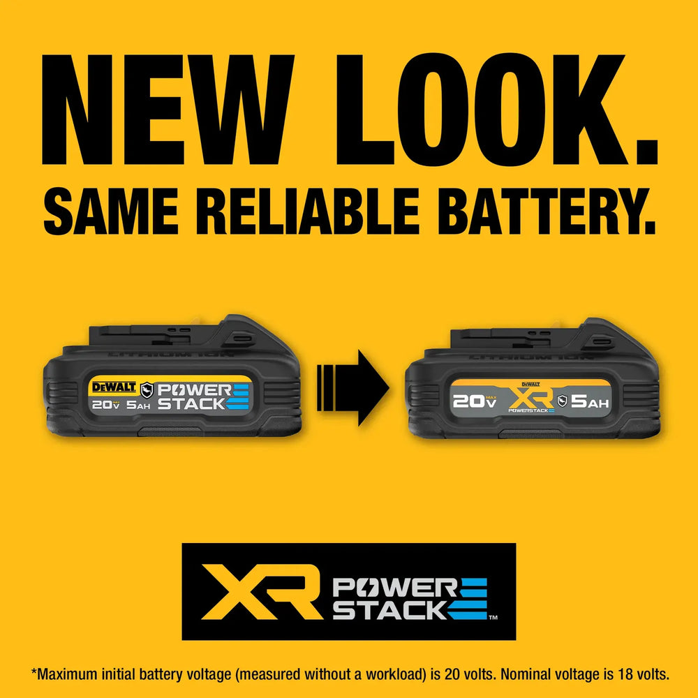 20V MAX POWERSTACK 5AH LITHIUM ION OIL RESISTANT COMPACT BATTERY W/LED CHARGE INDICATOR