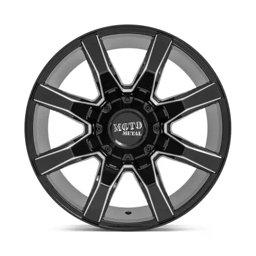 MO804 SPIDER 22X10 5X5.5/150 18MM GLOSS BLACK MILLED