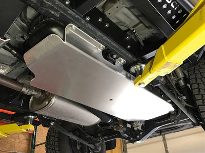 RCI Metalwork Fuel Tank Skid Plate 24- Present Land Cruiser - 3/16 Gauge Steel / Black Powder Coated LC24FUELSTBK