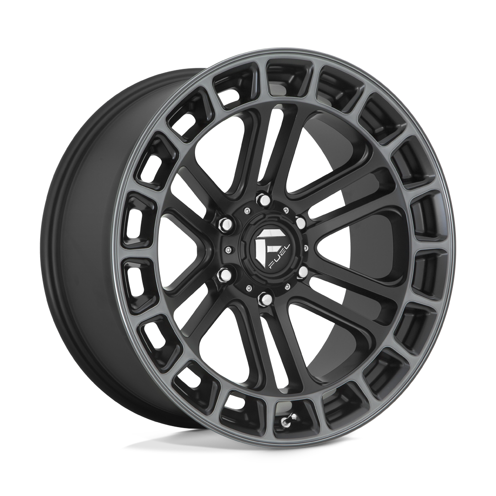 FUEL WHEELS D720 HEATER 20X9 6X5.5 78 MBT 1 CAST ALUMINUM MATTE BLACK DDT MACHINED D72020907750
