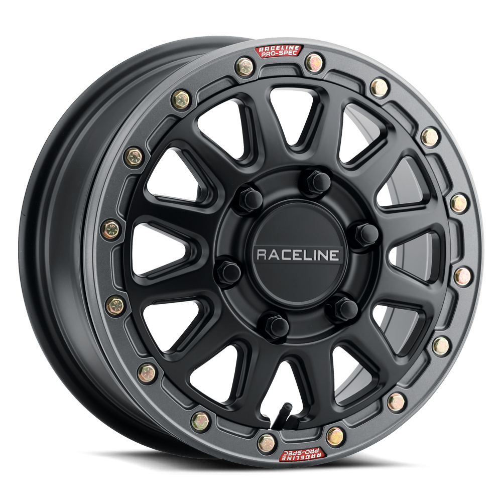 Raceline Wheel ALPHA BLACK W/GUNMETAL RING 17X7 4X137 25 A14BG-7703725