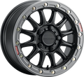 Raceline Wheels ALPHA BLACK W GUNMETAL RING 17X7 4X156 25
