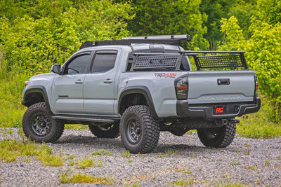 Rough Country RPT2 Running Board Double Cab Black Toyota Tacoma 2WD 4WD (2016-2023) 44012