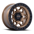 Wheel Pros TORX 17X8.5 5X5 71 0 M-BRNZ G-BLK KM553ZB17855000