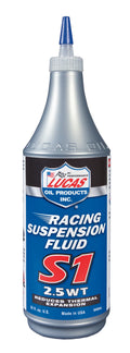 SYNTHETIC S1 RACING SUPENSION FLUID 2.5 WT 1 QUART CASE OF 12