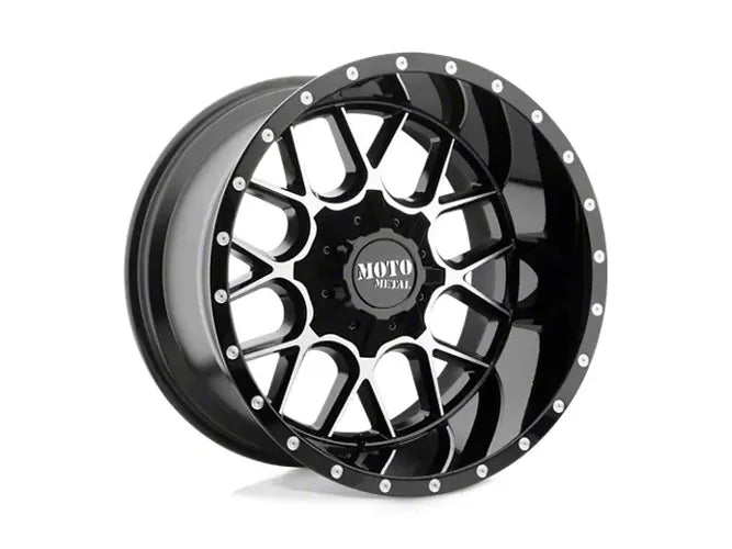 SIEGE 22x12 6x135.00/6x139.70 GLOSS BLACK MACHINED (44 mm)