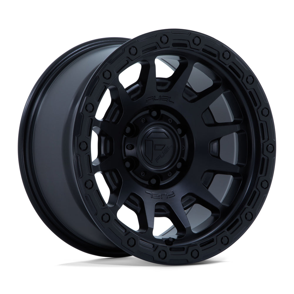 FUEL WHEELS FORTRESS 18X9 6X5.5 106 1 M-BLK G-BLK CAST ALUMINUM MATTE BLACK W GLOSS BLACK LIP FC884MB18906801