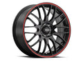 Maxxim Maze 17x7 10x100/114.3 ET40 Black/Red Stripe