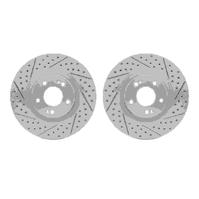 DFC 11-25 Hyundai Sonata Front Drilled & Slotted Geoperformance Rotors