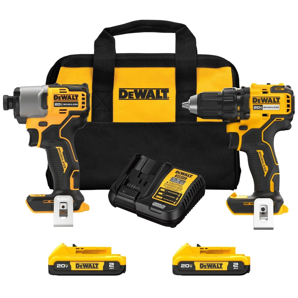 20V MAX BRUSHLESS CORDLESS DRILL/DRIVER + IMPACT DRIVER COMBO KIT