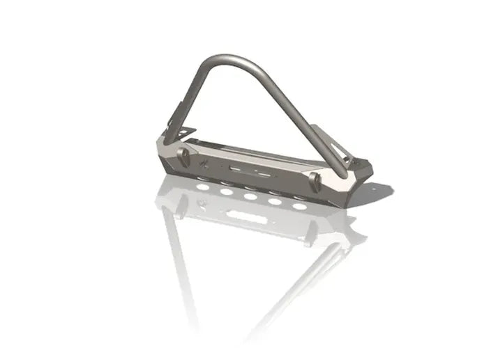 Crawltek Jeep CJ/YJ/TJ Pyro Stubby Front Bumper - No Stinger - TJ10101