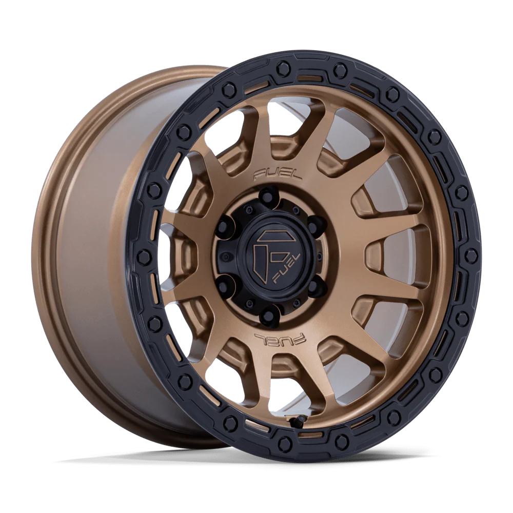 FUEL WHEELS FORTRESS 18X9 6X120 66.9 20 M-BRZ GBLK CAST ALUMINUM MATTE BRONZE W GLOSS BLACK LIP FC884ZB18907720