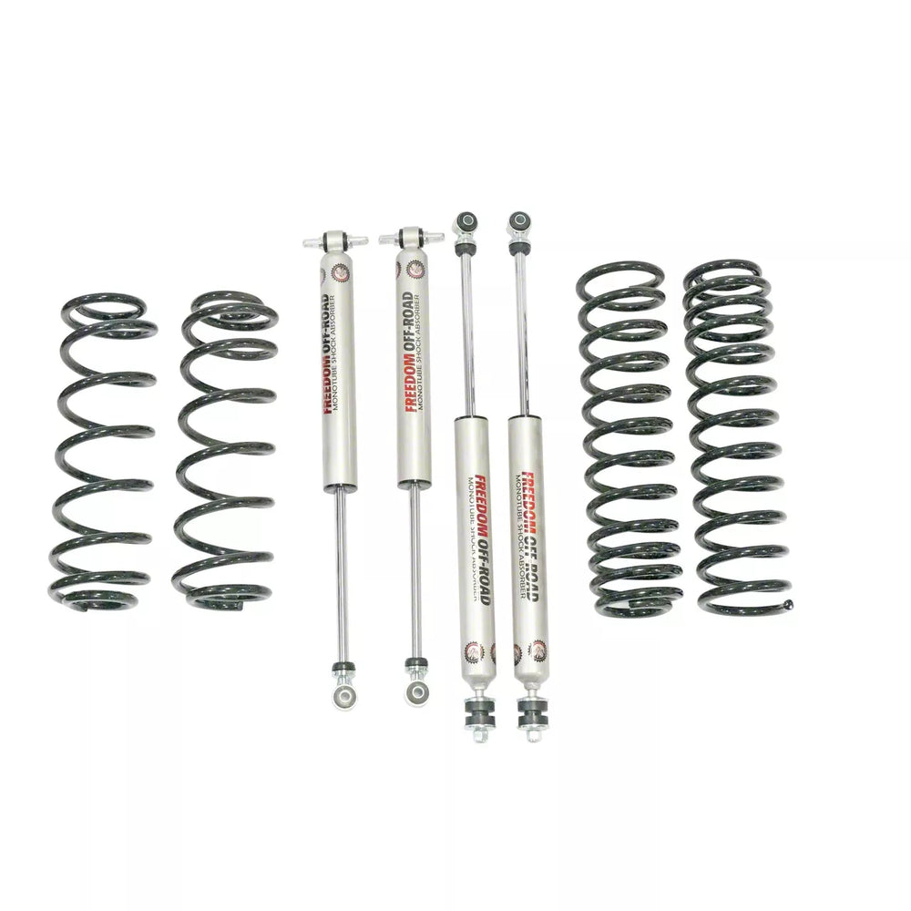 Freedom Offroad 07-18 Jeep JK Wrangler 4 Inch 4DR/4.5 Inch 2DR Lift w/ Coil Springs and Monotube Shocks Freedom Off Road - FO-J303-MOFO-J10340