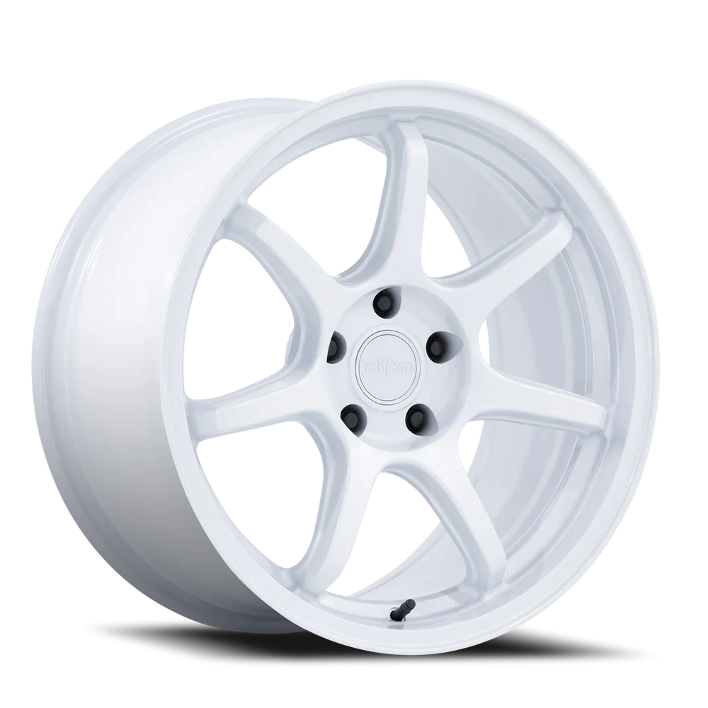 Wheel Pros Rotiform BPU 18X8.5 5X120 74 35 WHITE RC208WX18855235