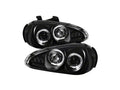 Spyder Mazda MX3 92-96 Projector Headlights LED Halo LED Black High H1 Low H1 PRO-YD-MMX392-HL-BK