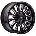 ION 152 GLOSS BLACK MILLED 20X9 8-170 0MM 125.2MM