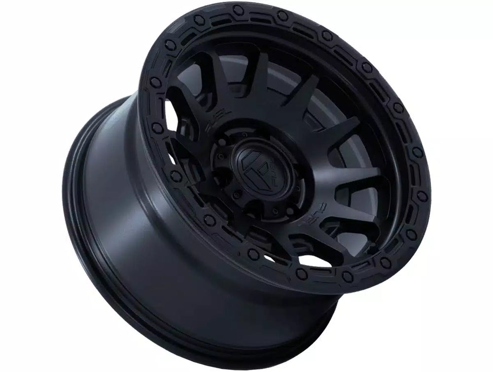 FUEL WHEELS FORTRESS 18X9 5X5 71 1 M-BLK G-BLK CAST ALUMINUM MATTE BLACK W GLOSS BLACK LIP FC884MB18905001