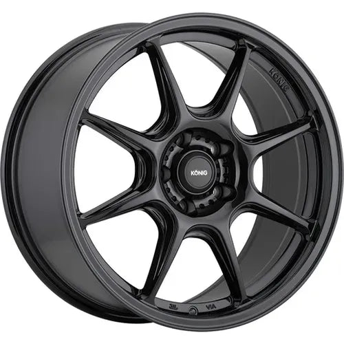 Konig Lockout 17x8 5x114.3 ET43 Gloss Black