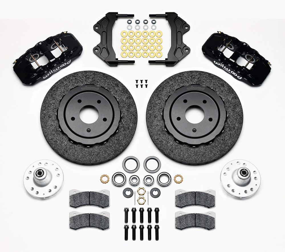Wilwood AERO6 Dynamic Front Kit 14.00in C/SiC Rotor Black WWE ProSpindle