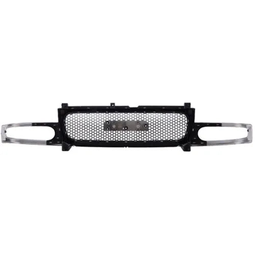 GRILLE ASSY; BRIGHT & SILVER GMC YUKON DENALI 0105