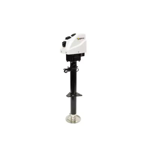 ELECTRIC JACK 3500 LBS 12V 14 TRAVEL WHITE