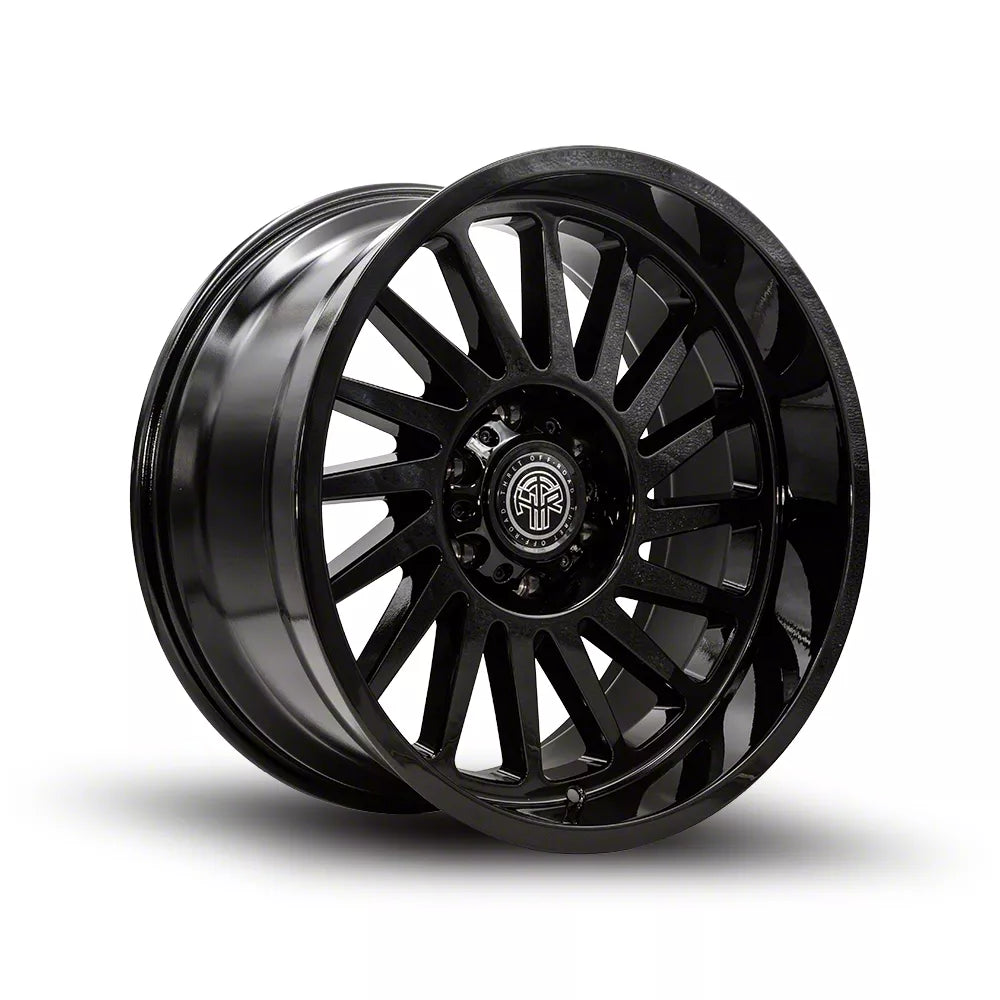 OMEGA 902 22X10 GLOSS BLACK 6X139.7 21MM OS 106.1 CB