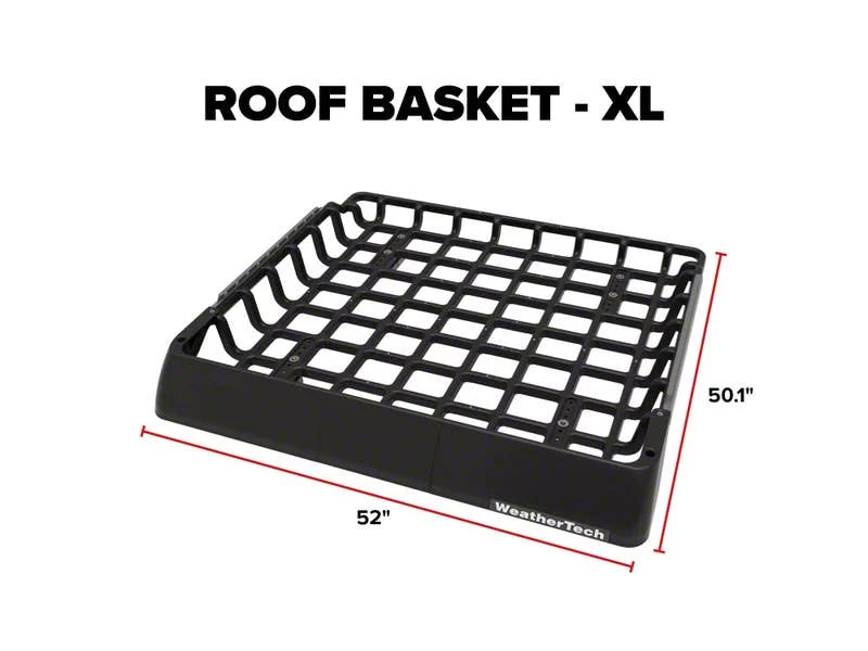 WeatherTech Universal X-Large Roof Basket - Black