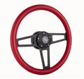 Billet T Series Red Wrap ped Steering Wheel