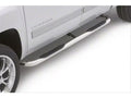 3 Inch Round Bent Nerf Bars Polished Stainless 2005-2022 Toyota Tacoma Double Cab Lund