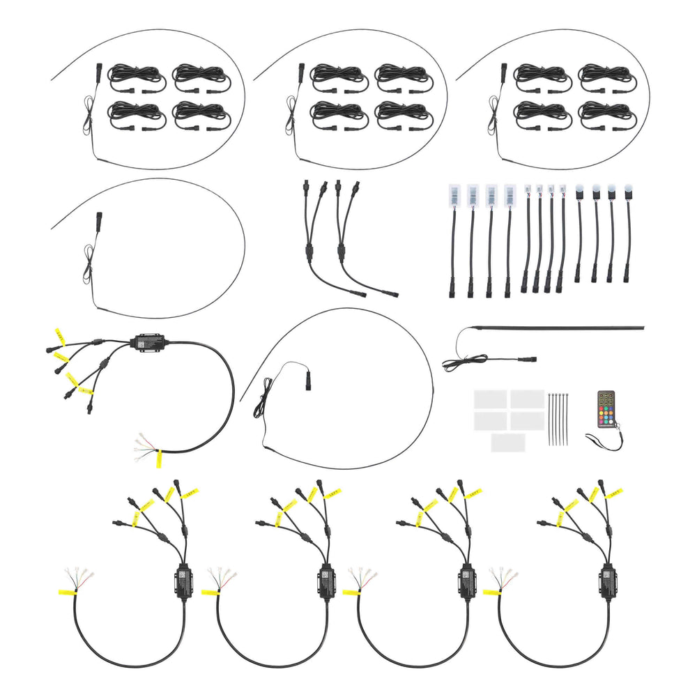 COMPLETE 4 DOOR CHASING INTERIOR AMBIENT LIGHTING KIT