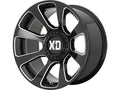 REACTOR 20x10 5x127.00/5x139.70 GLOSS BLACK MILLED (18 mm)