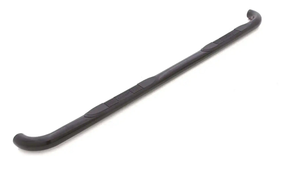 ~(33 lbs. 83X9X7)~ 3 in ROUND BENT BLACK SS NERF BARS BLACK STAINLESS STEEL