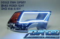 Oracle Dodge Ram Sport 09-18 LED Headlight Halo Kit - ColorSHIFT w/ BC1 Controller