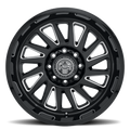 OMEGA 902 20X10 GLOSS BLACK/MILLED 8X170 21MM OS 125.2 CB