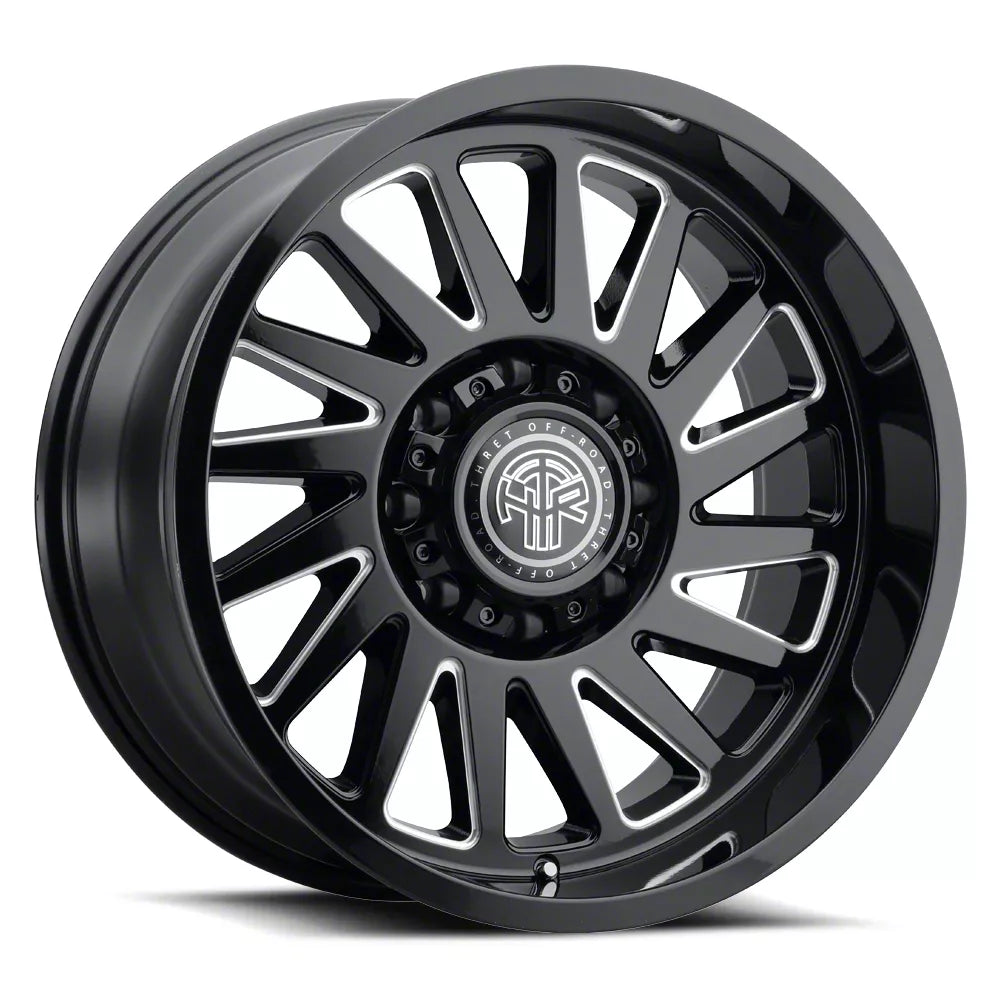 OMEGA 902 20X10 GLOSS BLACK/MILLED 8X170 21MM OS 125.2 CB