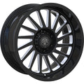 OMEGA 902 20X10 GLOSS BLACK/MILLED 8X170 21MM OS 125.2 CB