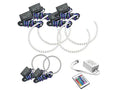 Oracle Jeep Grand Cherokee 11-13 Triple Halo Kit - ColorSHIFT w/ Simple Controller