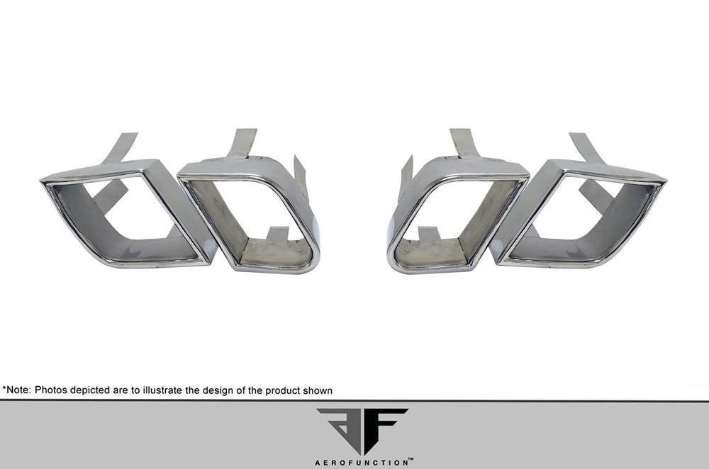 2011-2014 Porsche Cayenne AF-4 Exhaust Tips - 4 Piece (S)