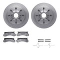 R1 Concepts Brake Rotor- Blank with Optimum Oe Pads Hdw Fits Ford E-250