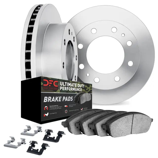 DFC 12-21 Nissan NV3500 Rear Rotors with Ultimate Duty Performance Brake Pads w/Hardware