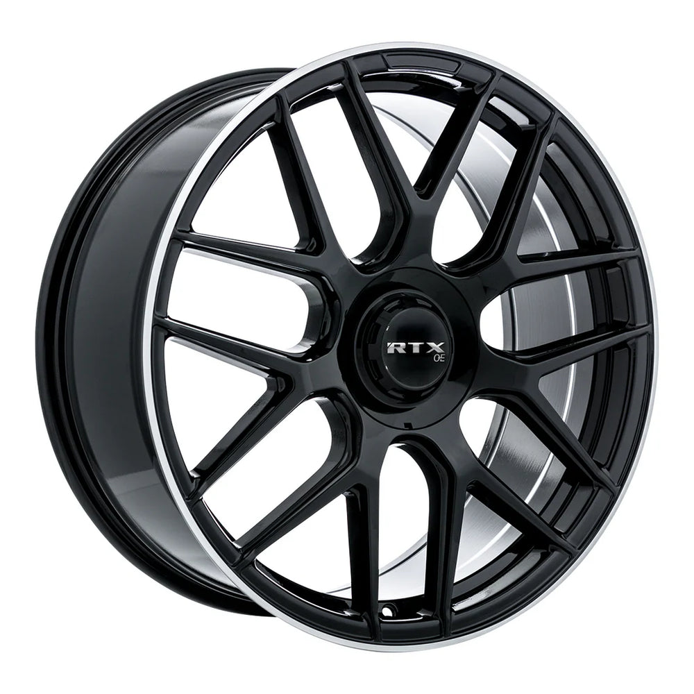 LEONBURG 20X8.5 5X112 ET38 CB66.6 GLOSS BLACK MACHINED EDGE