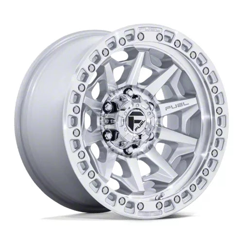 FUEL WHEELS COVERT 17X9 5X5 71 -12 SLV-MACH-FC CAST ALUMINUM SILVER W MACHINED FACE D88317907545