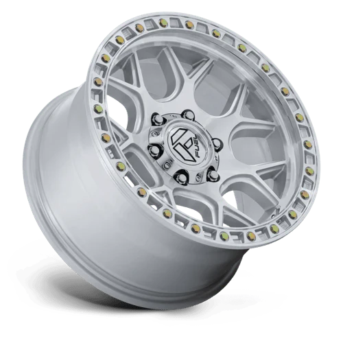 FUEL WHEELS PUMA 17X9 6X4.5 66 -12 G-SLV-MCH-FC CAST ALUMINUM GLOSS SILVER W MACHINED FACE FC908SD17906412N