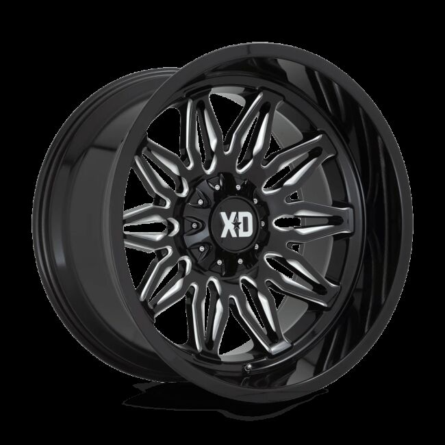 GUNNER 20x10 6x135.00/6x139.70 GLOSS BLACK MILLED (18 mm)